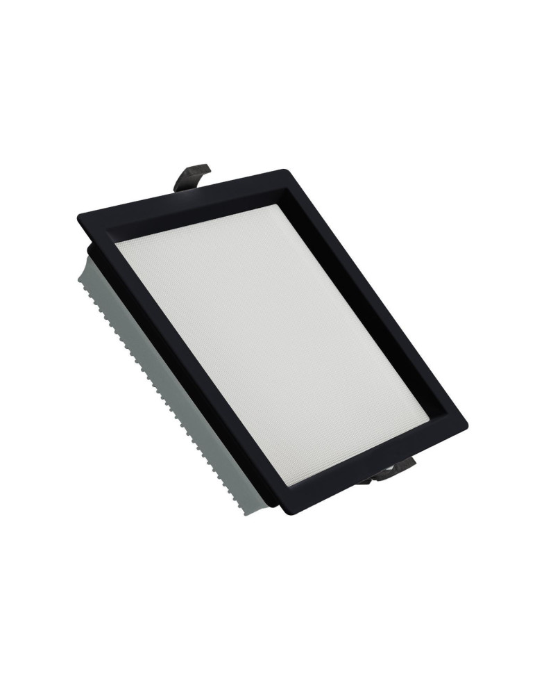 Downlight LED 40W Carré SAMSUNG Aero 130 lm/W Microprismatique LIFUD Coupe 210x210 mm Noir Downlight LED 40W Carré SAMSUNG Aero 130 lm/W Microprismatique LIFUD Coupe 210x210 mm Noir