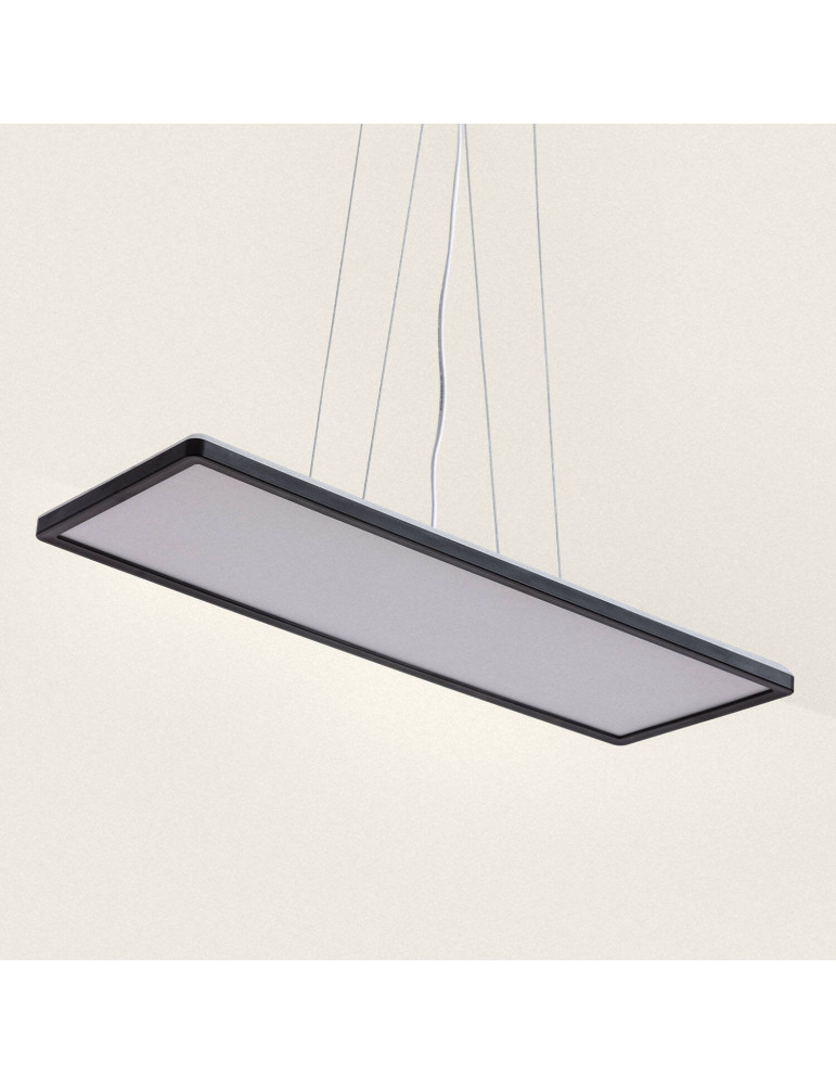 Suspension LED 24W Rectangulaire CCT 580X200 mm Double Face SwitchCCT Noir