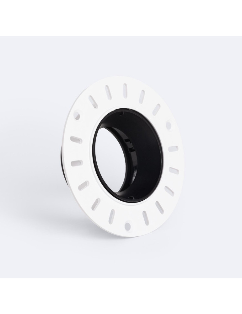 Collerette Downlight Conique Orientable Intégration Plâtre/Placo pour Ampoule LED GU10 / GU5.3 Coupe Ø70 mm Suefix