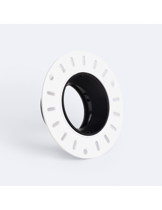 Collerette Downlight Conique Orientable Intégration Plâtre/Placo pour Ampoule LED GU10 / GU5.3 Coupe Ø70 mm Suefix