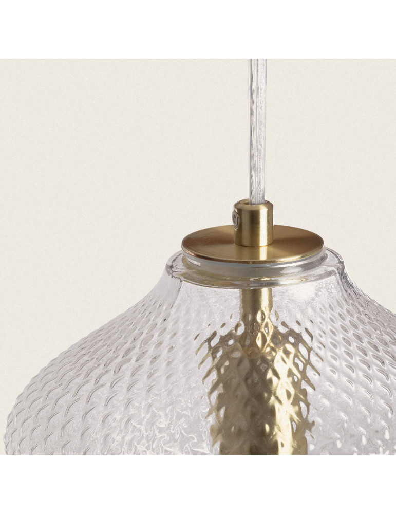 Suspension Métal et Verre Stiklu