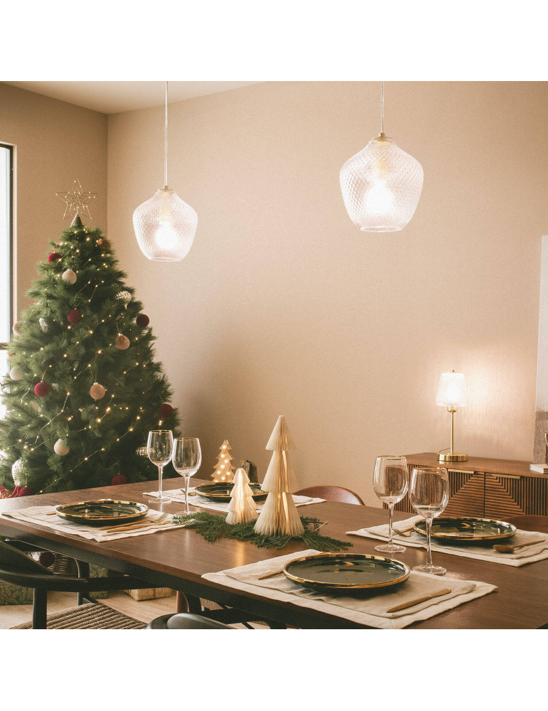 Suspension Métal et Verre Stiklu