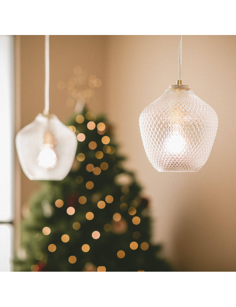 Suspension Métal et Verre Stiklu