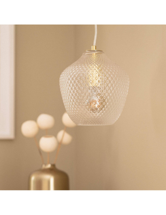 Suspension Métal et Verre Stiklu