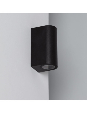 Applique Murale Extérieure Gala Éclairage Double Face Noire