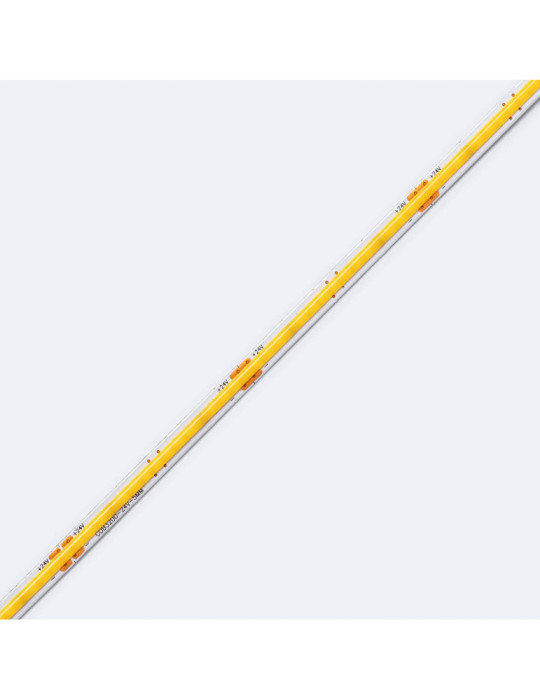 Ruban LED 24V DC COB 320 LED/m 840 lm/m 5m IP20 CRI90 Largeur 5 mm Super étroit Coupe 5 cm