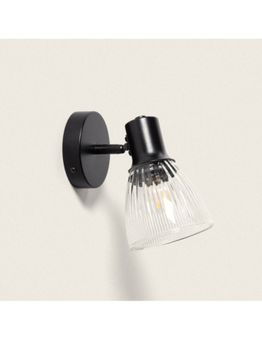 Applique Murale Métal et Verre Aron