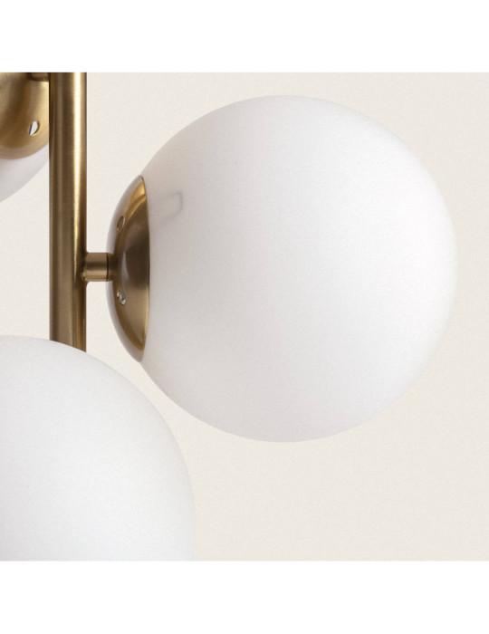 Lampe à Poser Métal et Verre Moonlight Brass 3 Spots