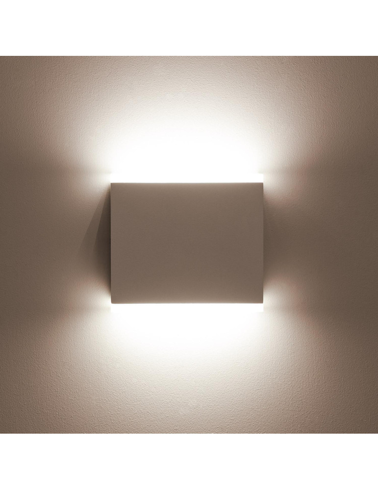 Applique Murale LED Extérieure Orus 6W Éclairage Double Face Carrée Blanche