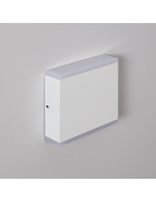 Applique Murale LED Extérieure Orus 6W Éclairage Double Face Carrée Blanche