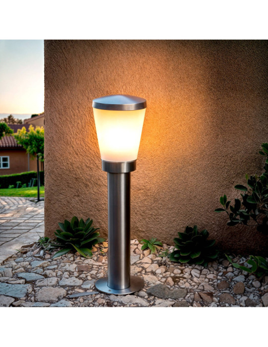 Balise Extérieure en Saillie sur Pied 50 cm Acier Inoxydable Idun