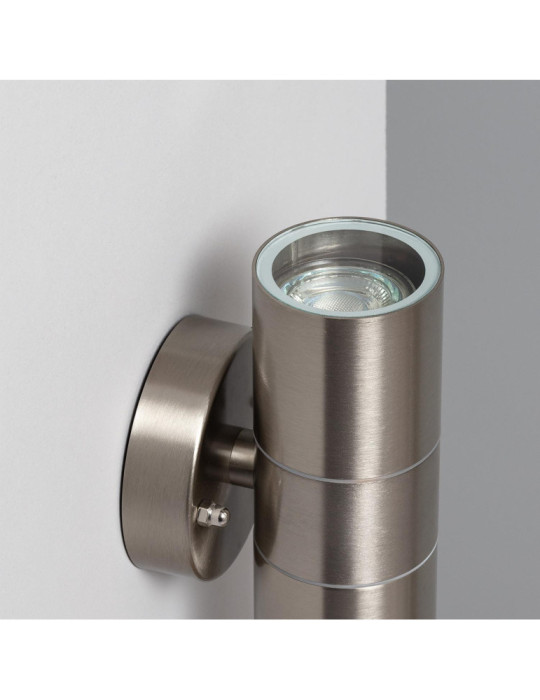Applique Murale Extérieure Acier Inoxydable Éclairage Double Face Satin