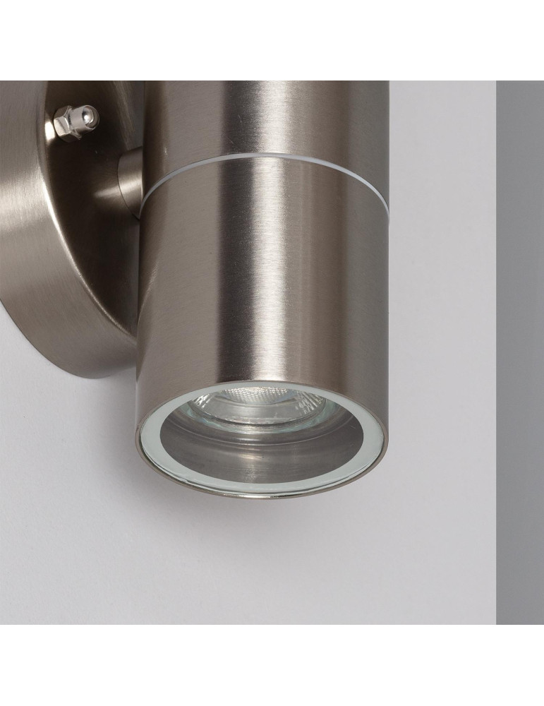 Applique Murale Extérieure Acier Inoxydable Éclairage Double Face Satin