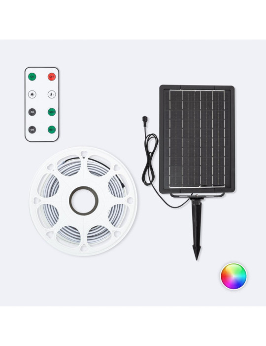 Ruban LED Extérieur Solaire 24V DC SMD2835 60 LED/m 20m IP65 Largeur 12mm Coupe 100 cm