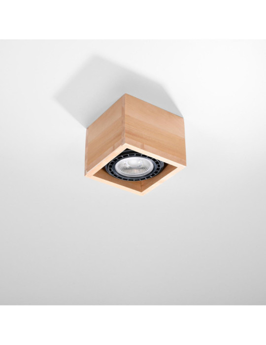 Plafonnier Bois Quatro 1 SOLLUX