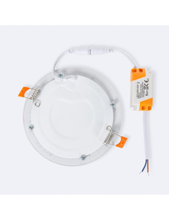 Dalle LED 9W Ronde Extra-Plate Coupe Ø 133 mm Pack 2 Unités