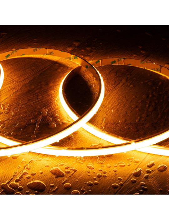 Ruban LED 24V DC WCOB Silicone FLEX 252 LED/m 5m IP65 CRI90 Largeur 10mm FreeCut