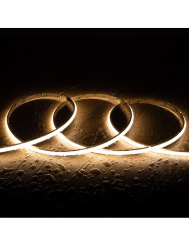 Ruban LED 24V DC WCOB Silicone FLEX 252 LED/m 5m IP65 CRI90 Largeur 10mm FreeCut