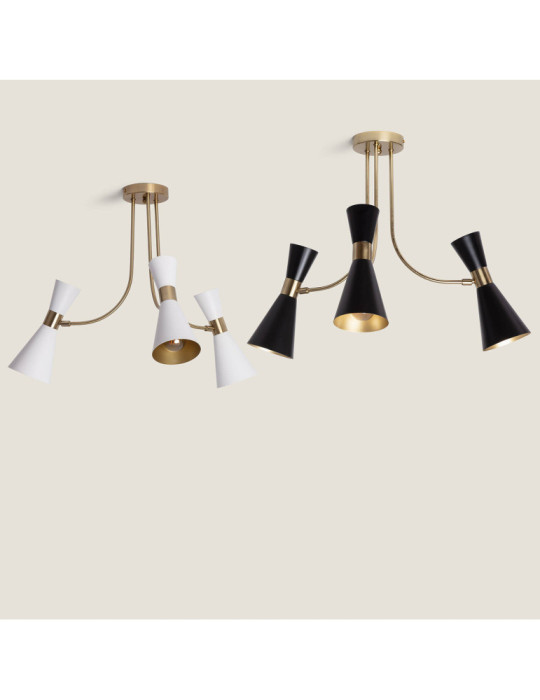 Plafonnier Métal Jigger 3 Spots