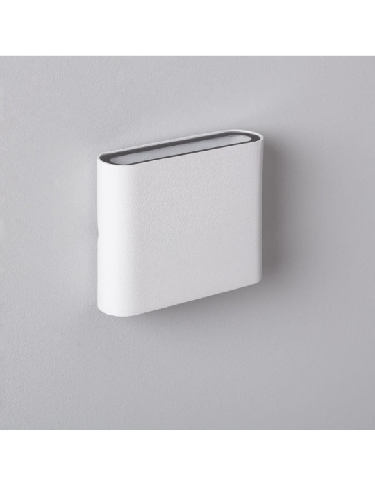 Applique Murale Extérieure LED 6W Aluminium Carrée Éclairage Double Face Blanche Applique Murale Extérieure LED 6W Aluminium Carrée Éclairage Double Face Blanche