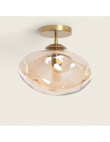 Plafonnier Métal et Verre Halych