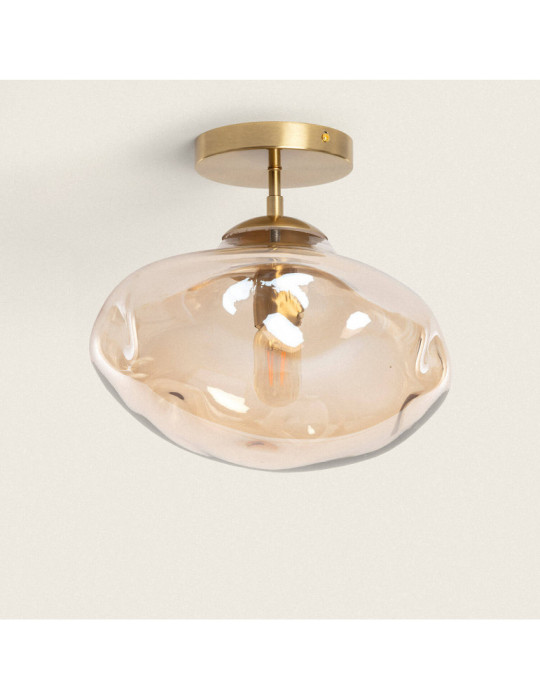 Plafonnier Métal et Verre Halych