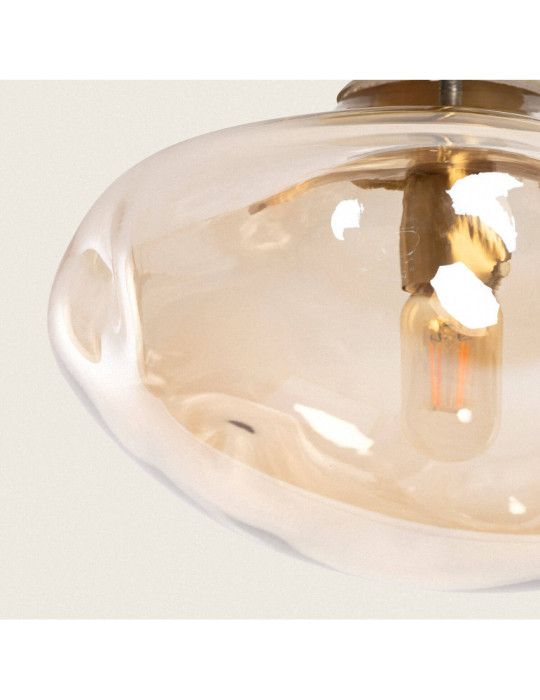 Plafonnier Métal et Verre Halych