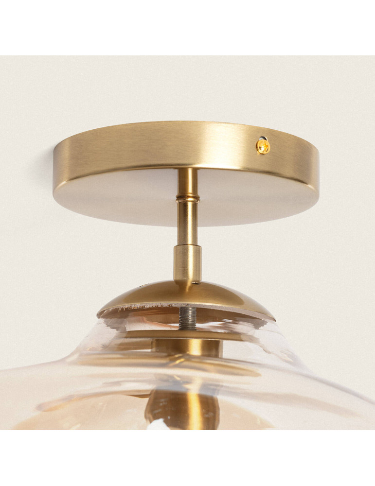 Plafonnier Métal et Verre Halych