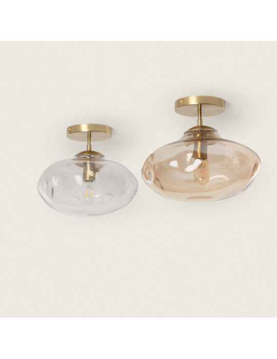 Plafonnier Métal et Verre Halych