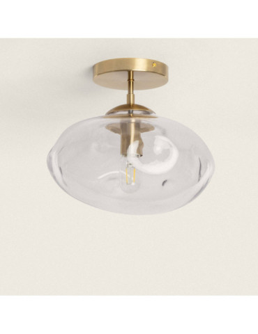 Plafonnier Métal et Verre Halych