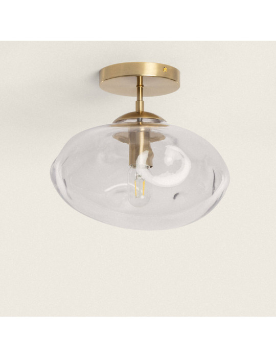 Plafonnier Métal et Verre Halych