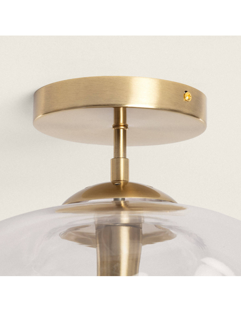 Plafonnier Métal et Verre Halych