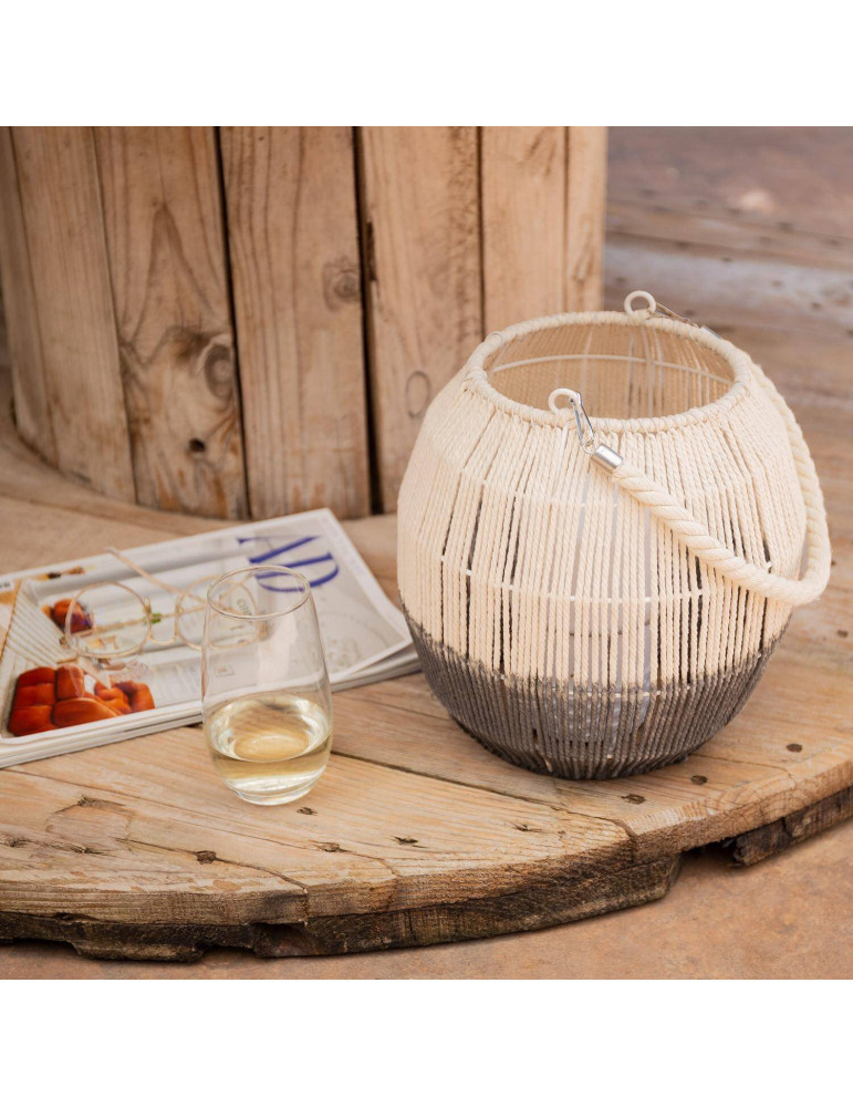 Lampe à Poser LED Portable Corde Naturelle Mero