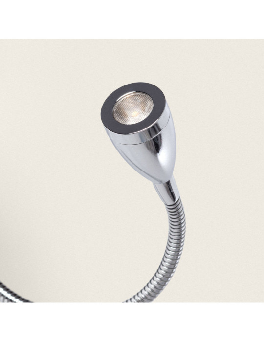 Lampe Murale avec Lumière de Lecture 2.5W Métal Silver-Kianga