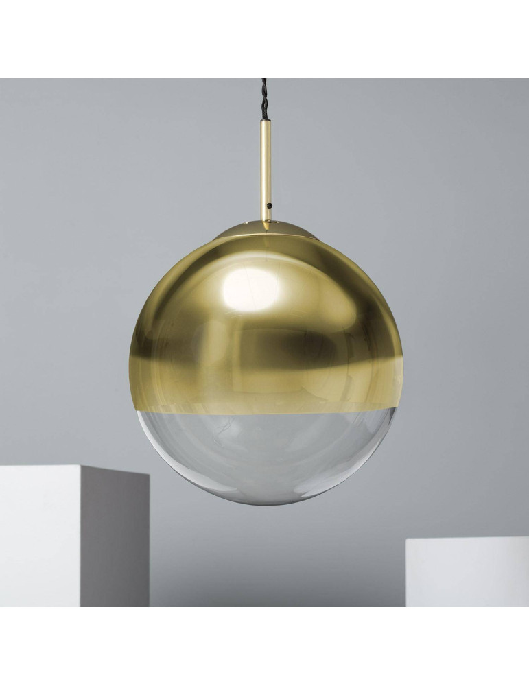 Suspension Métal et Verre Yelitza Gold