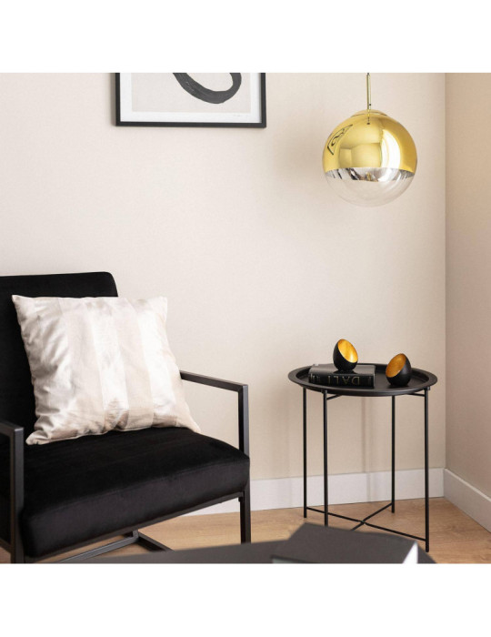 Suspension Métal et Verre Yelitza Gold