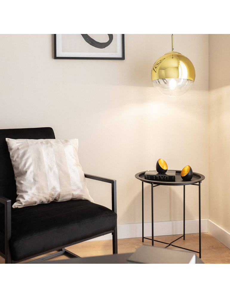 Suspension Métal et Verre Yelitza Gold