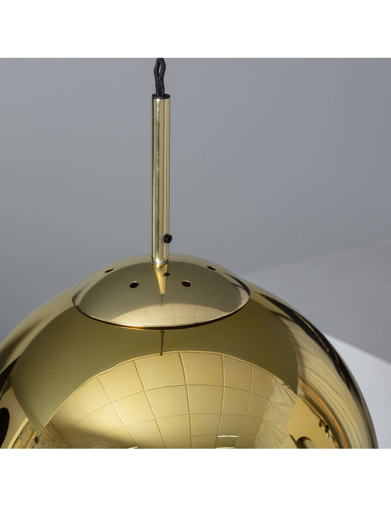 Suspension Métal et Verre Yelitza Gold