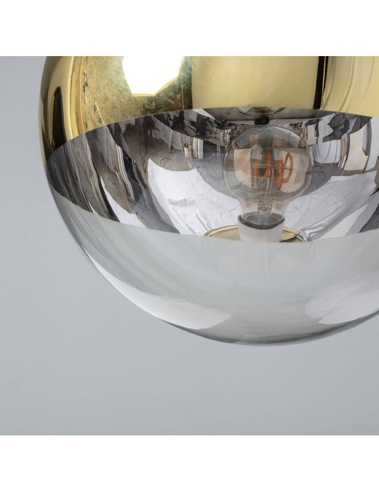 Suspension Métal et Verre Yelitza Gold