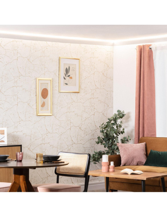 Moulure Diagonale Modern 2m pour Ruban LED