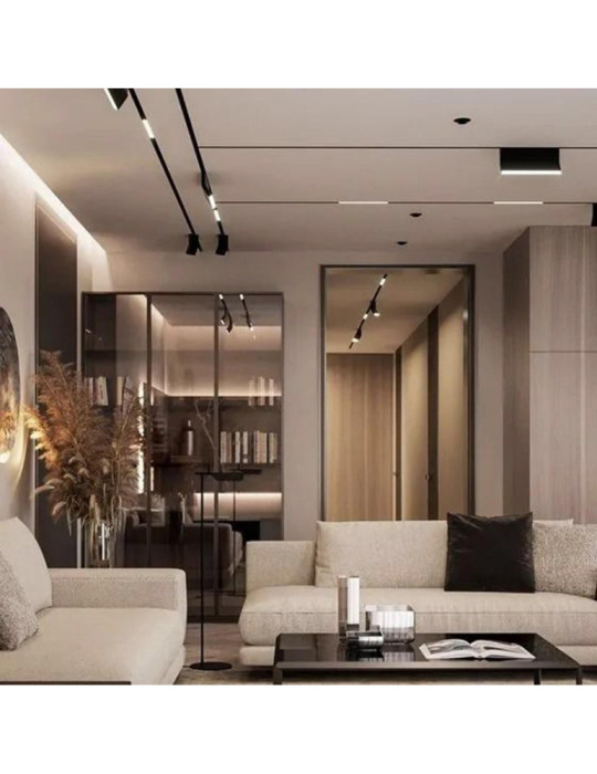 Spot Linéaire LED sur Rail Magnétique 20mm 30W 48V