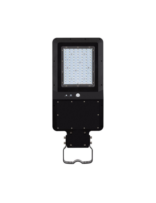 Lampadaire LED Solaire 4800 lm 110 lm/W avec Détecteur de Présence et Crépusculaire