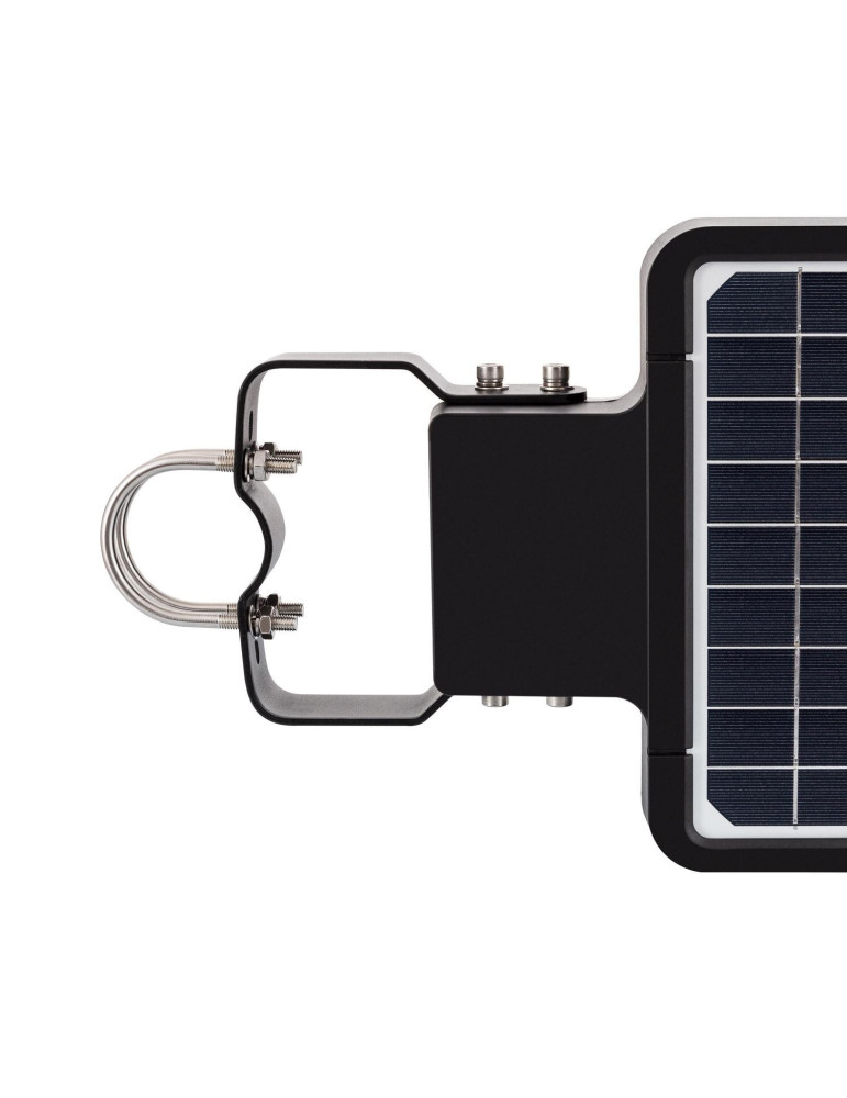 Lampadaire LED Solaire 4800 lm 110 lm/W avec Détecteur de Présence et Crépusculaire