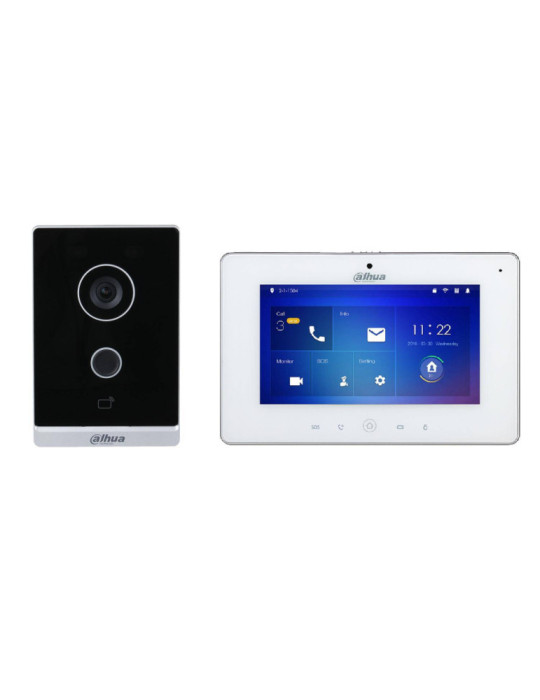 kit Visiophone Automatique IP 1 Logement avec Panneau et Moniteur DAHUA Villa DHI-KTW01