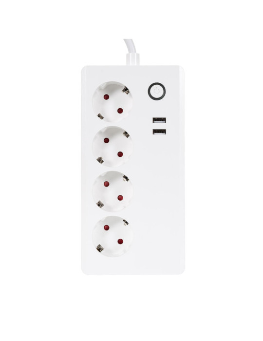 Bloc Multiprises 4 Prises Type F Schuko + 2 xUSB WiFi
