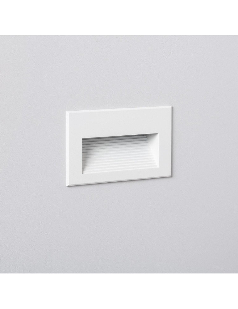 Balise LED Extérieure 5W Encastrable au Mur Goethe Horizon Blanche