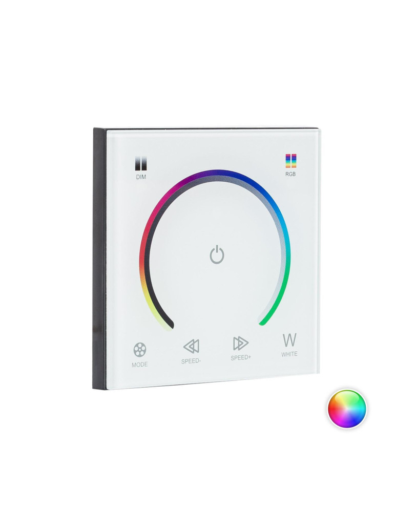 Contrôleur Variateur mural tactile pour RubanLED RGB 12/24V DC