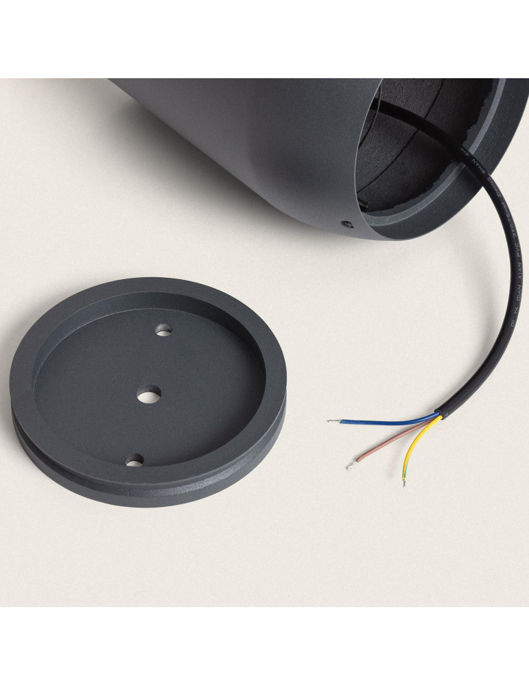 Balise Extérieure LED 8W sur Pied 38 cm en Saillie Danko