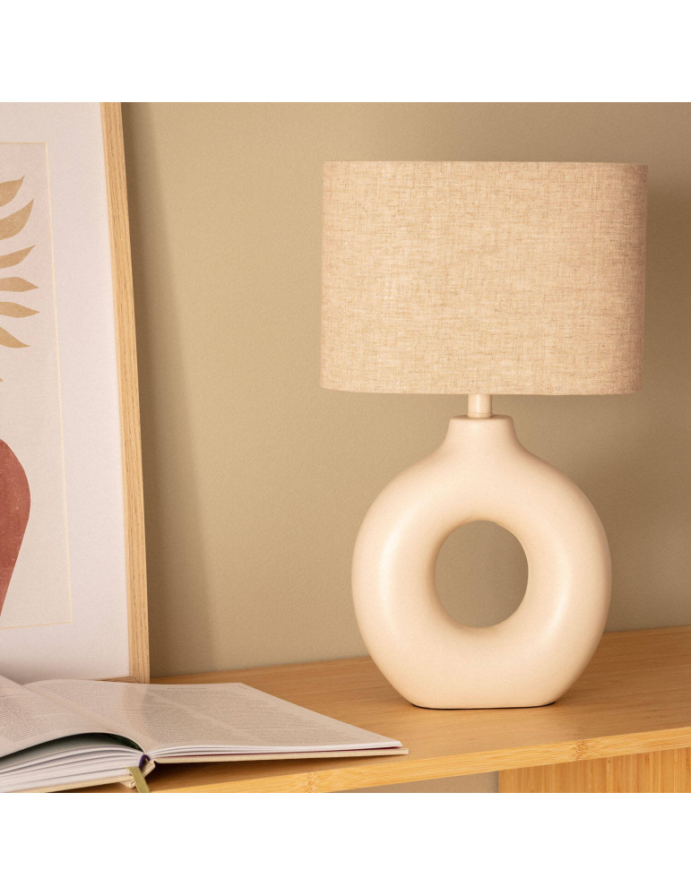 Lampe à poser Céramique et Tissu Memphis