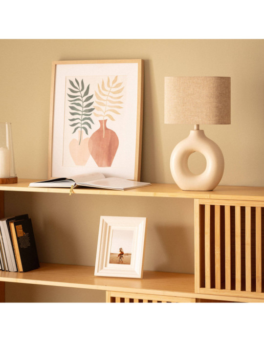 Lampe à poser Céramique et Tissu Memphis